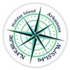 Holiday Island Arkansas 2-Inch Vinyl Decal Sticker Latitude Longitude Compass Design view 1