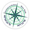 Hastings-on-Hudson New York 2-Inch Vinyl Decal Sticker Latitude Longitude Compass Design view 1