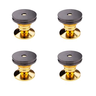 JINGERL 4Pair Mini Portable Audio Subwoofer Speaker Spikes Speakers Repair PartsDIY Speaker 24K Shock Absorb Pin Nails & Pads Accessory