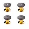 JINGERL 4Pair Mini Portable Audio Subwoofer Speaker Spikes Speakers Repair PartsDIY Speaker 24K Shock Absorb Pin Nails & Pads Accessory view 1
