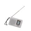 AM FM Portable Pocket Radio, Compact Transistor Radios, Best Reception, Speaker, Earphone Jack, Long Lasting, 2 AA Battery Operated for Indoor, Outdoor & Emergency Use (Silver) view 4