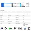 40G QSFP+ IR4 for Mellanox MC2210511-IR4 40G QSFP+ LR4L 1310nm CWDM4 2km LC SMF DDM Optical Transceiver Modul view 2