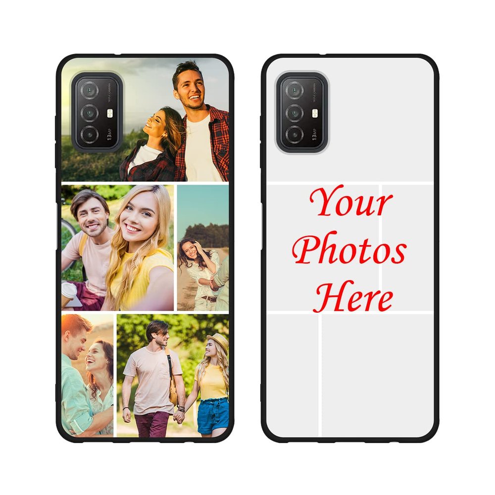 Custom Case for Visible Midnight, Multi-Photo Anti-Scratch TPU Soft Shock-Resistant Protective Cover Personalized Customized Multi-Picture Case for Visible Midnight, Black