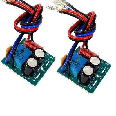 JINGERL 60W 2 Way Crossover Board Treble Bass Frequency Divider 2800Hz-3200Hz Speaker Filter Tweeter Bass Crossover 2-4 Inch Speaker 2PC (Size : 2 Pieces)