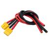 FLY RC 2Pcs XT60 Female to 4mm Banana Bullet Female Connector Adapter Cable 12awg 30cm for iSDT Charger view 2