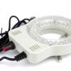 Microscope Kit White Adjustable 6500K 5500K USBLED Ring Light Illuminator Lamp DC 5V Adapter, Industry Stereo Microscope Camera Magnifier Microscope Lens Adapters (Color : White) view 4