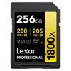 Lexar 256GB Professional 1800x UHS-II SDXC Memory Card (Gold Series) view 1