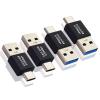 Leehitech USB C Male to USB Male Adapter, Type-C Male to USB Male Adapter, USB C to A Male to Male Adapter for Data Synchronization and Charging (4 pcs) view 1