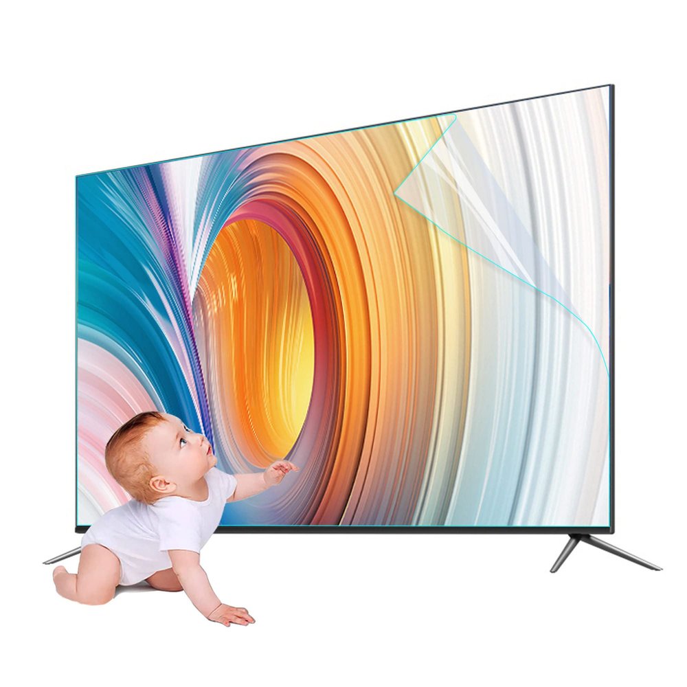 CUNIO Frosted Anti Glare TV Screen Protector, 32-75 Inch Anti Blue Light/Anti Scratch/Anti UV Film, Frosted Surface Anti Scratch, Block Glare Reflections for Indoor / 70in1563x908mm