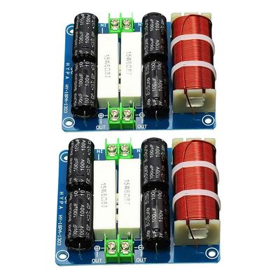 JINGERL 200W Super Bass Crossover Board Deep Bass Subwoofer HiFi Frequency Divider Pure Woofer Speaker Filter Strong Power Car Audio 2PC (Color : 2 Pieces)