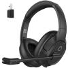 Bluetooth Headset for PC, Wireless Computer Headphone with AI-Powered Environmental Noise Cancelling Microphone & 2.4G USB Dongle, 55H Playtime, Over Ear Comfort Office Headset for Work, Laptop, Zoom view 1