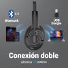 Bluetooth Headset for PC, Wireless Computer Headphone with AI-Powered Environmental Noise Cancelling Microphone & 2.4G USB Dongle, 55H Playtime, Over Ear Comfort Office Headset for Work, Laptop, Zoom view 2