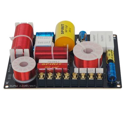 JINGERL 280W 3 Way Crossover Treble Mid Range Bass Frequency Divider Gain Switch Speaker Filter 550Hz 4800Hz Home Theater DIY (Color : 1 Piece)