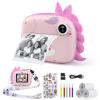 HiMont Kids Camera Instant Print, Selfie Digital Camara for Kids with Print Paper & 32G Card, 2.5K Video & Instant Print Camera with Color Pens for DIY, Fun Gift for Girls Boys 3-12 Years Old (Pink) view 1
