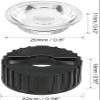 TOPXCDZ 50PCS High Power 1W 3W 5W LED Lens 20MM PMMA Lenses with Bracket 5 15 25 30 45 60 90 120 Degree for 1 3 5 Watt Light Beads (8 Degree, White Bracket) view 2