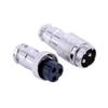 10pcs GX16 3 Pin Connector Straight Male Female Cable Connector view 1
