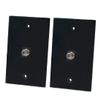 BOPLAT Coax Cable Wall Plate Grossy Black - 1 Port Coaxial TV Outlet Cover Plate 1 Gang for Cable TV/Antenna(2-Pack) view 1