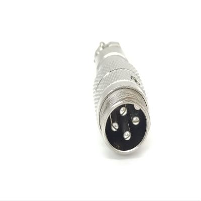 10pcs GX16-4P Male Plug Straight Docking Cable Connector
