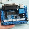 Acxico 1 pcs 5 Axis CNC Interface Adapter Breakout Board for Stepper Motor Driver Mach3 W/USB view 2