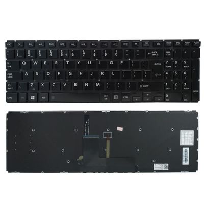 AKGIFT Laptop Replacement Keyboard Compatible for Toshiba Satellite L50-B L55-B S50-B L55DT-B S55-B (US Layout Backlt Big Enter Key)