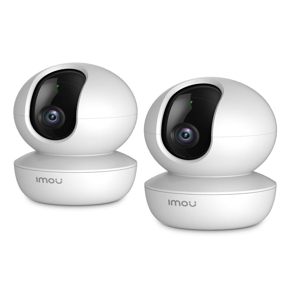Imou 360 Security Camera Indoor with AI Human/Motion/Sound Detection, WiFi Camera Indoor Wireless 1080P for Pet/Dog/Baby, Smart Tracking, Siren, Night Vision, 2-Way Audio, Works with Alexa, 2 Pack