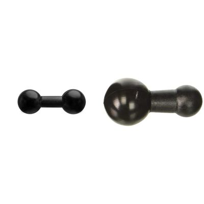 ARKON 25mm (1 inch) Ball to 25mm Ball Adapter Retail Black (SP25MMPL) & 25mm Ball to 17mm Ball Adapter - Black - SP25MM17