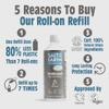 Natural Deodorant Roll On Refill by Salt of the Earth, Vetiver & Citrus - Vegan, Long Lasting Protection, Leaping Bunny Approved, Made in the UK - 525ml view 3
