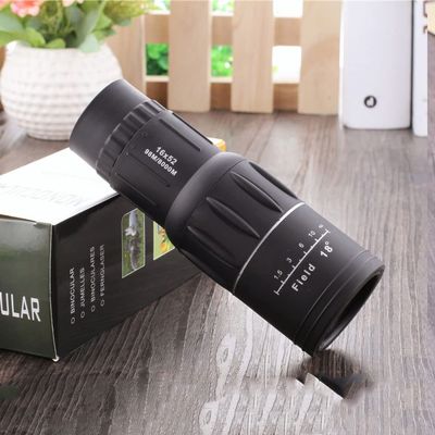 16X52 Monocular Outdoor Telescope High Power HD Low Light Double Tuning Telescope, Bird Watching Telescope