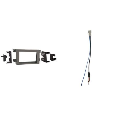 Metra 95-7870T Double DIN Installation Dash Kit for 2005-up Honda Ridgeline (Tan) & Metra Electronics 40-HD10 Factory Antenna Cable to Aftermarket Radio Receivers for Select Honda/Acura Vehicles
