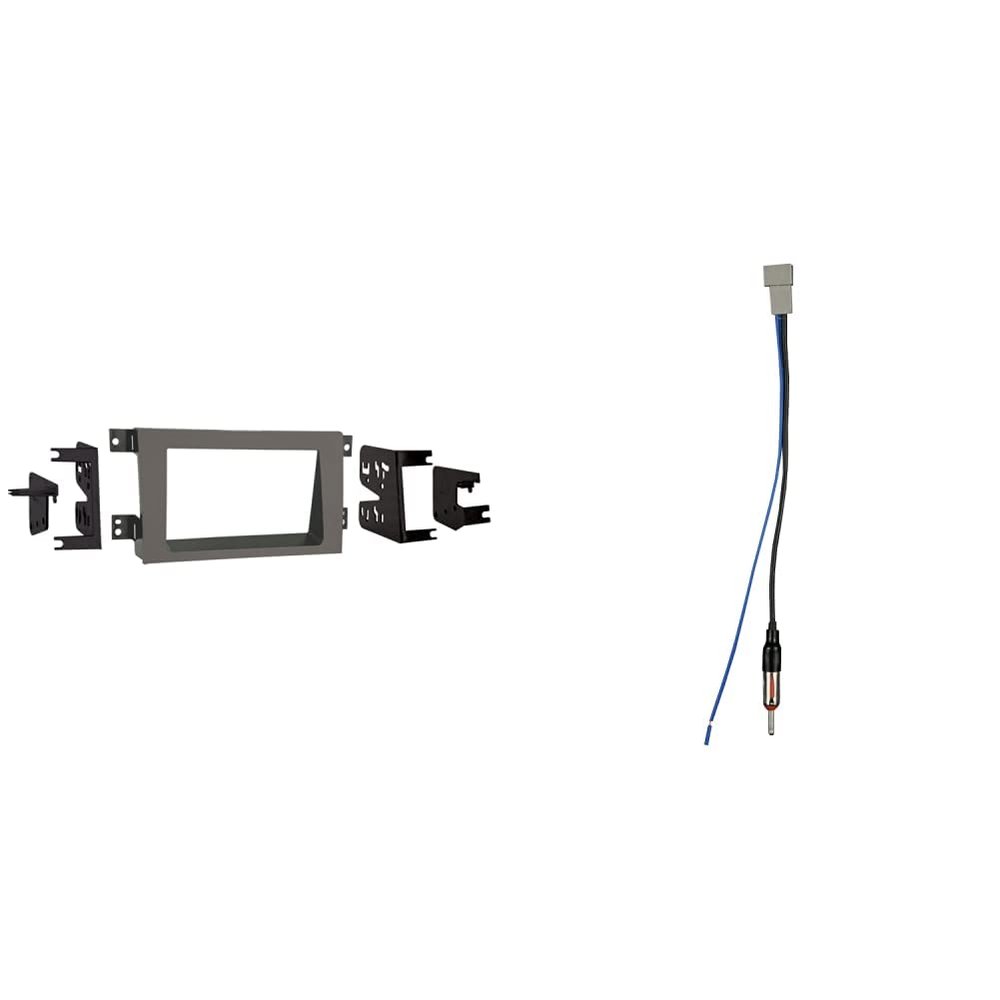 Metra 95-7870T Double DIN Installation Dash Kit for 2005-up Honda Ridgeline (Tan) & Metra Electronics 40-HD10 Factory Antenna Cable to Aftermarket Radio Receivers for Select Honda/Acura Vehicles