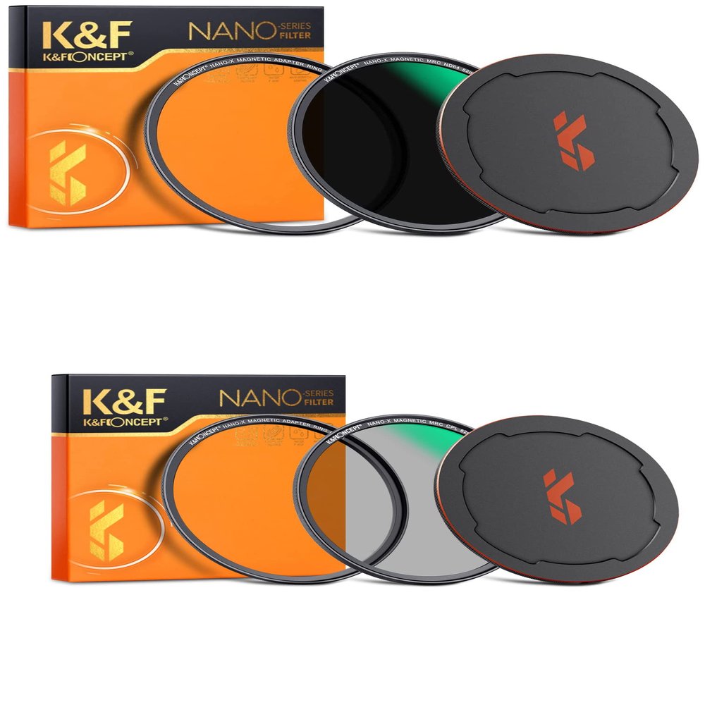 55mm Magnetic ND64 (6-Stop) & CPL Camera Lens Filters Kit (2 Pcs) with 28 Multi-Layer (Nano-X Series)