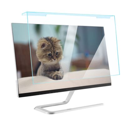 CUNIO Blue Light Screen Protector Panel for 17"-27" Diagonal LED PC Monitor, Anti Blue Light Hanging Isolation Board Reduce Eye Fatigue / 27in 612.6x356mm