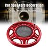 X AUTOHAUX 2pcs 6 Inch Car Metal Audio Speaker Grill Cover Mesh Woofer Horn Guard Decorative Circle Grille Protector Red view 3