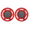 X AUTOHAUX 2pcs 8 Inch Car Metal Audio Speaker Grill Cover Mesh Woofer Horn Guard Decorative Circle Grille Protector Red view 1