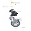 AMBITFUL 3X Light Stand Wheels Install Diameter of 22mm, 360 Adjustable with Locking Function Light Stand Wheels for Photo Video Studio Shooting view 3