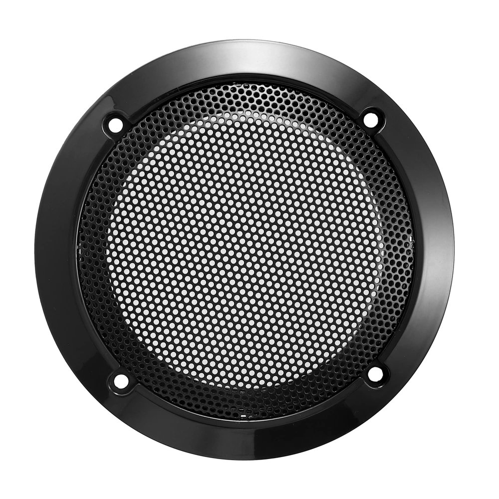 X AUTOHAUX 3.5 Inch Car Metal Audio Speaker Grill Cover Mesh Woofer Horn Guard Decorative Circle Grille Protector Black