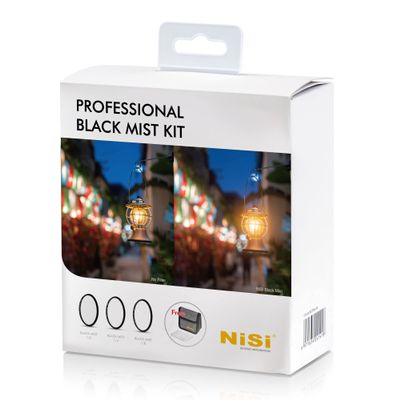 NiSi 82mm Circular Black Mist Professional Kit | 1/2, 1/4, 1/8 Strength Filters, Cleaning Cloth, Carrying Case | Diffusion Lens Filter for Soft Cinematic Effects | Photography and Videography