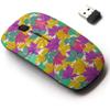 2.4G Wireless Mouse with Cute Pattern Design for All Laptops and Desktops with Nano Receiver - Autumn Leaves view 1