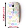 2.4G Wireless Mouse with Cute Pattern Design for All Laptops and Desktops with Nano Receiver - Colorful Rocks view 2