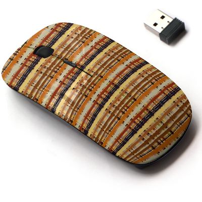 2.4G Wireless Mouse with Cute Pattern Design for All Laptops and Desktops with Nano Receiver - Brushed Watercolor Brush