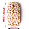 2.4G Wireless Mouse with Cute Pattern Design for All Laptops and Desktops with Nano Receiver - Autumn Leaves view 2