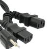 DIGITMON 2-Pack Value 5FT 3 Prong AC Power Cord Cable Plug for HP Pavilion 23xi 23-inch Diagonal IPS LED Backlit Monitor view 1