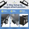 3U Server Chassis - Compact 12" Deep 19" Rackmount ATX Computer Case (Back or Front Rack Mount for Easy Access to Rear Components & Ports) 4 Bay 1x5.25 3x3.5; 4X Full Expansion Slots -Tupavco TP1833 view 3