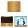 Decalrus - Protective Decal for The Samsung Galaxy Book2 Pro 360 13 (13.3" Screen) Laptop Gold Texture Brushed Aluminum wrap BAsamsungGalaxybk2pro360_13Gold view 1