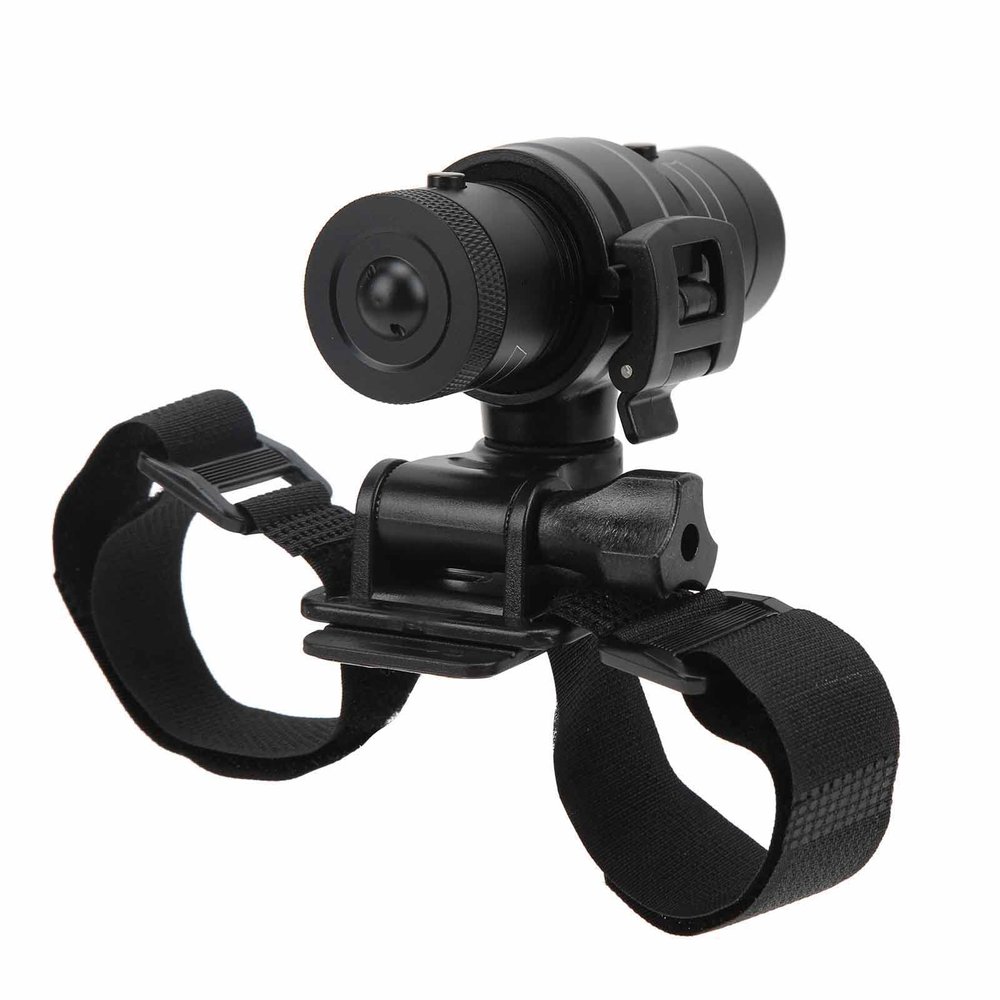 Luqeeg Motorcycle Helmet Camera - 120 Wide Angle Full 1080P Car Video Recorder Bike Helmet Sport Camera Riding Recorder with Reminder for Outdoor Wilderness, Extreme