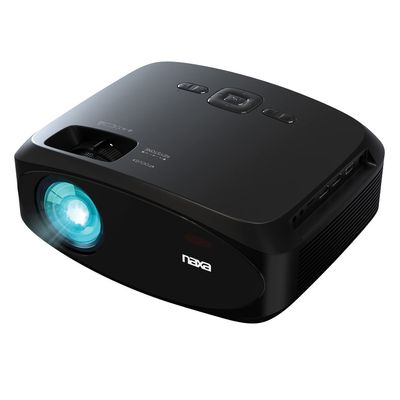 Naxa Electronics NVP-3003C 210-inch Home Theater LCD Projector Combo with Remote and Case, HDMI x 2, USB 2.0, MicroSD Support, AV in, 3.5mm Headphone, Black (NVP-3003C)