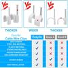 Cable Clips 10mm Nail in Cable Holder Clip 100 Pcs Wire Clips Speaker Tacks for Cords Coax Clamps Ethernet Cord Tacks RG6 RG59 CAT6 RJ45 Wall Wire Organizer view 4