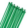 XINGO 100PCS Cable Zip Ties Heavy Duty, Premium Nylon Plastic Wire Ties with 50 Pounds Tensile Strength, Self-Locking Black Nylon Zip Ties for Indoor and Outdoor (14 inch, Green) view 1