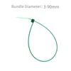XINGO 100PCS Cable Zip Ties Heavy Duty, Premium Nylon Plastic Wire Ties with 50 Pounds Tensile Strength, Self-Locking Black Nylon Zip Ties for Indoor and Outdoor (14 inch, Green) view 3