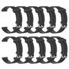 10-Pack Bands Compatible with Garmin Vivoactive 3, Vivoactive 3 Music, Vivomove HR, Vivomove Watch Band 20mm Quick Release Silicone Bands (Gray) view 1